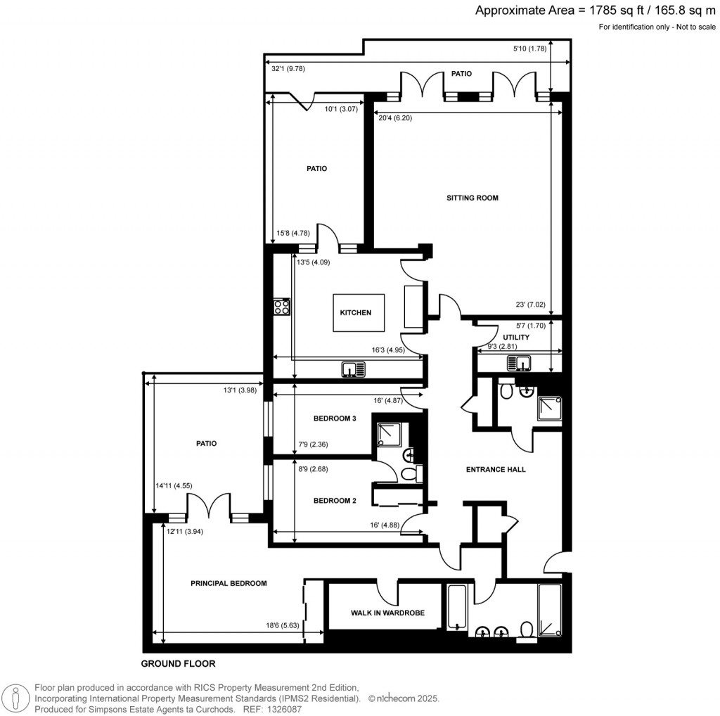 Floorplans For Queens Road, 48 Queens Road, Weybridge, Surrey
