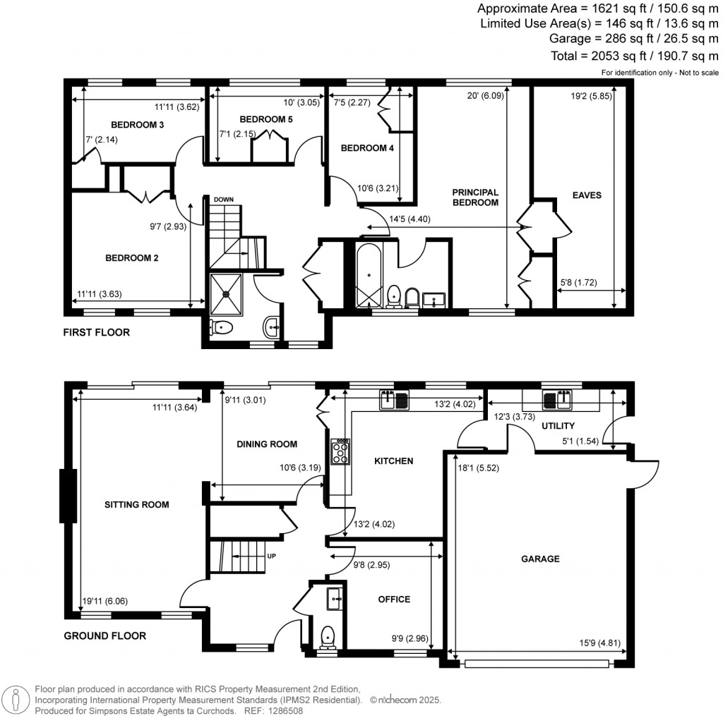 Floorplans For Manor Walk, Weybridge, Surrey