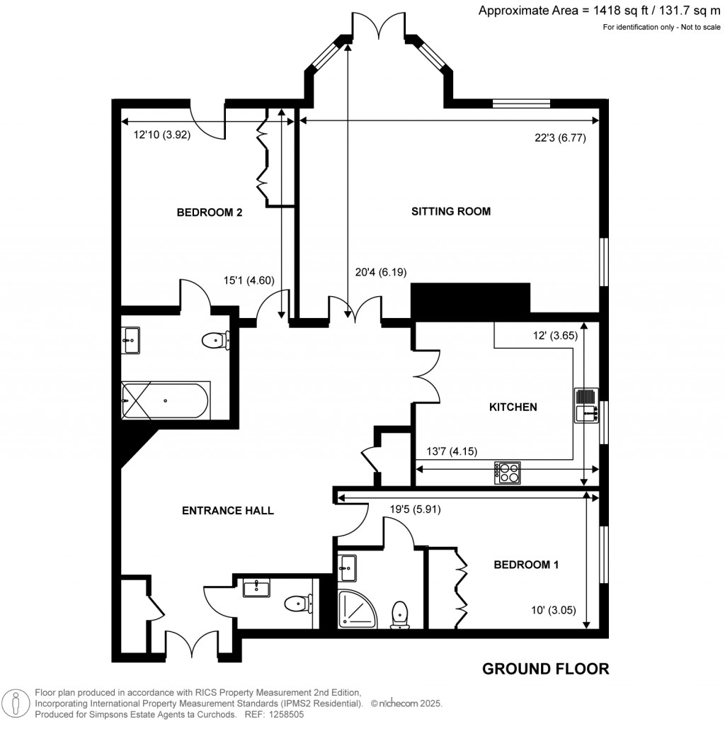 Floorplans For Gower Road, Weybridge, KT13