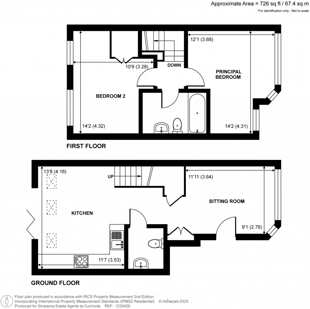 Floorplans For Castleview Road, Weybridge, Surrey