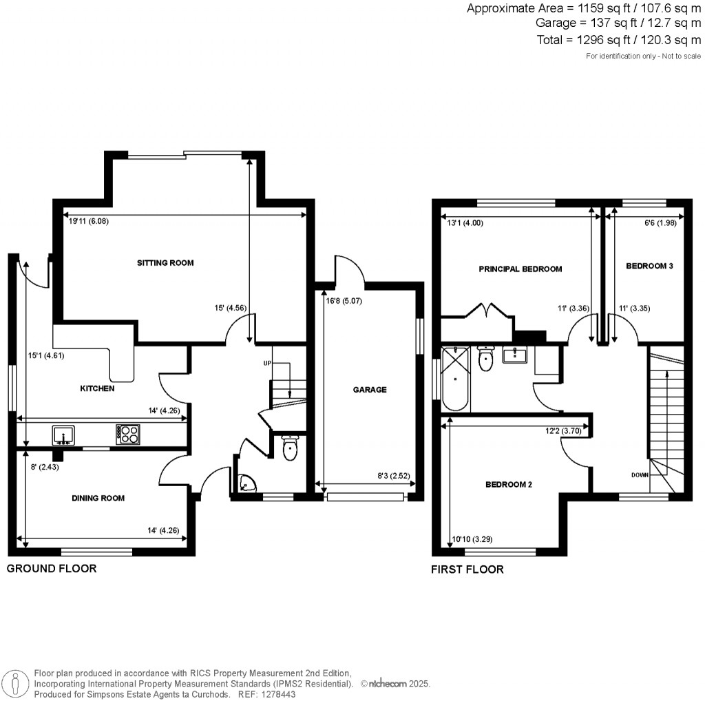 Floorplans For Chaucer Avenue, Weybridge, Surrey