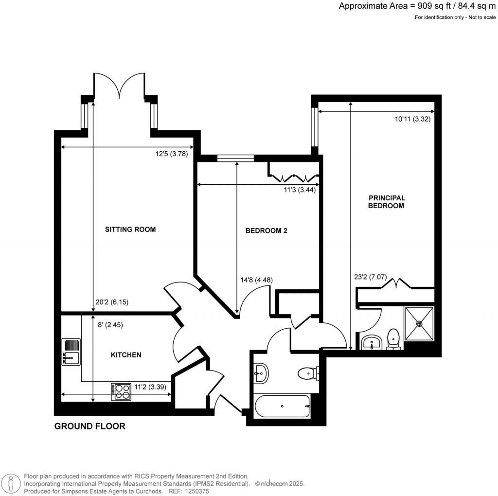 Floorplans For Portmore Park Road, Weybridge, Surrey