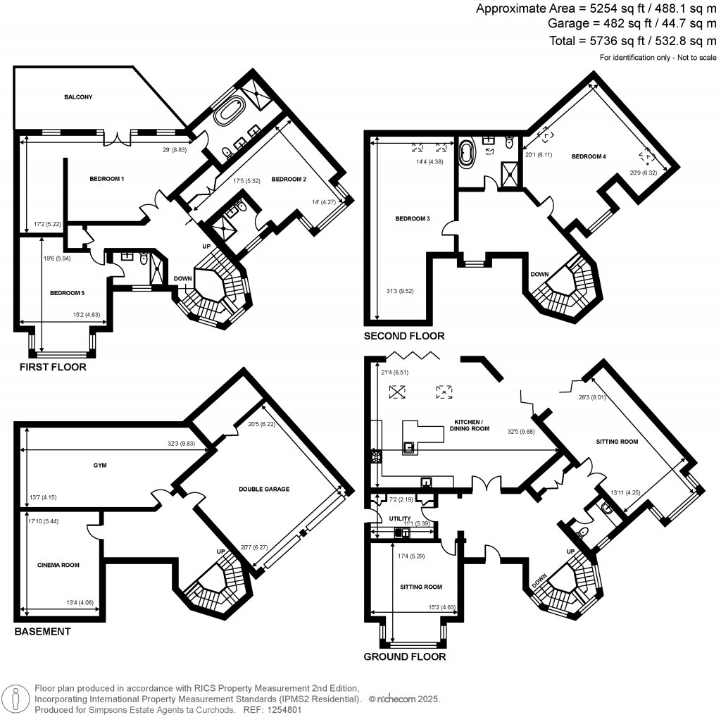 Floorplans For Weybridge Park, Weybridge, KT13