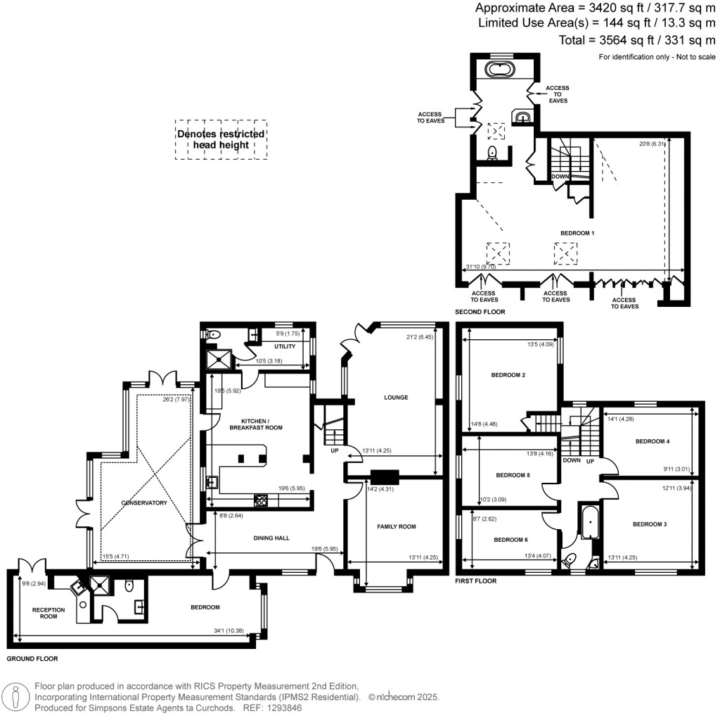 Floorplans For Crockford Park Road, Addlestone, Surrey