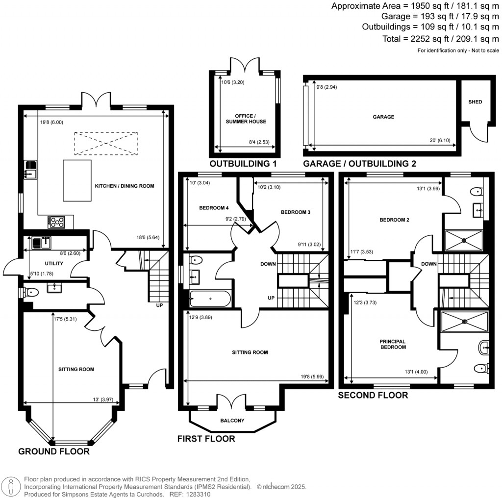 Floorplans For Lincoln Grove, Weybridge, Surrey