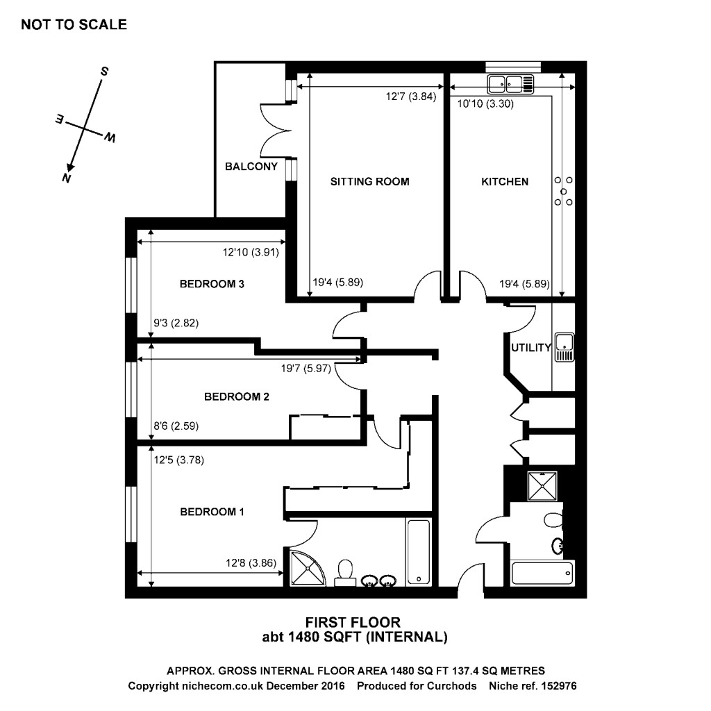 Floorplans For Weybridge House, 48 Queens Road, Weybridge, KT13