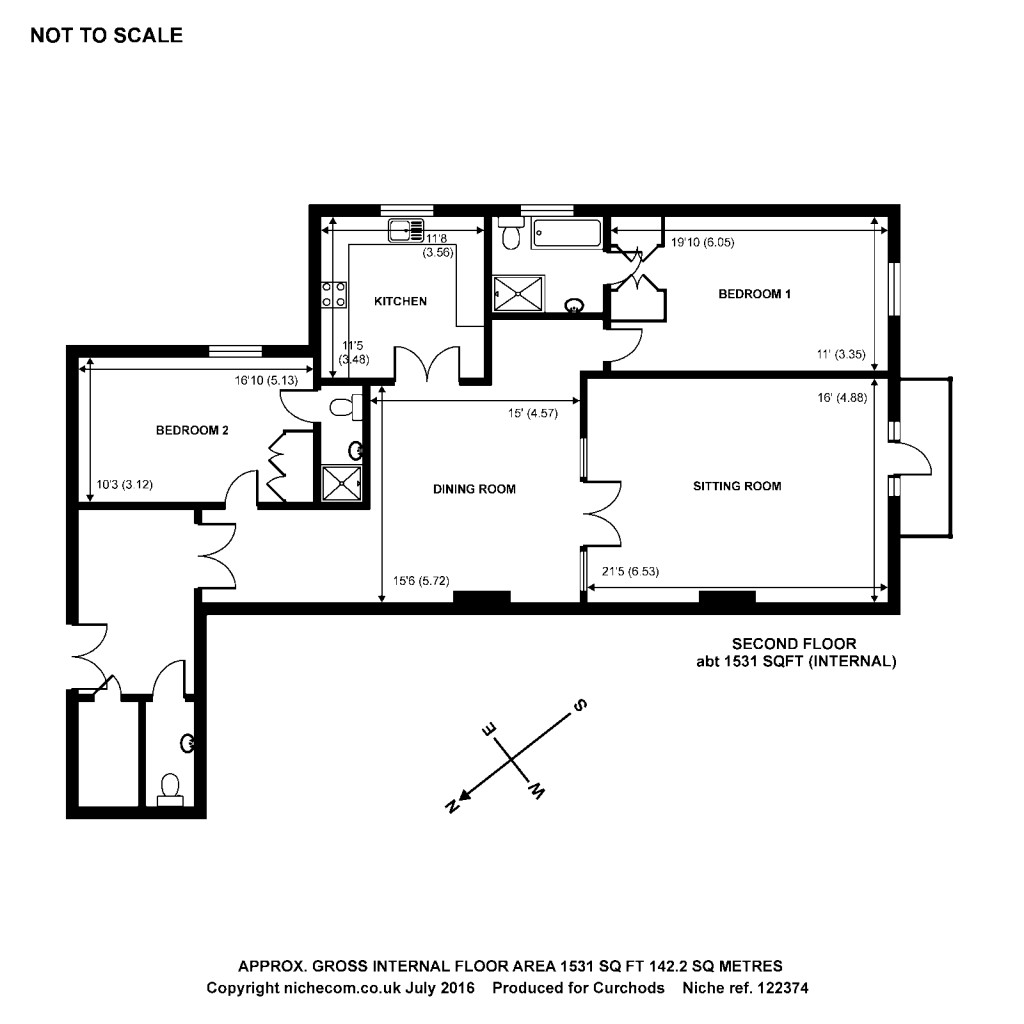 Floorplans For Gower Road, Weybridge, Surrey