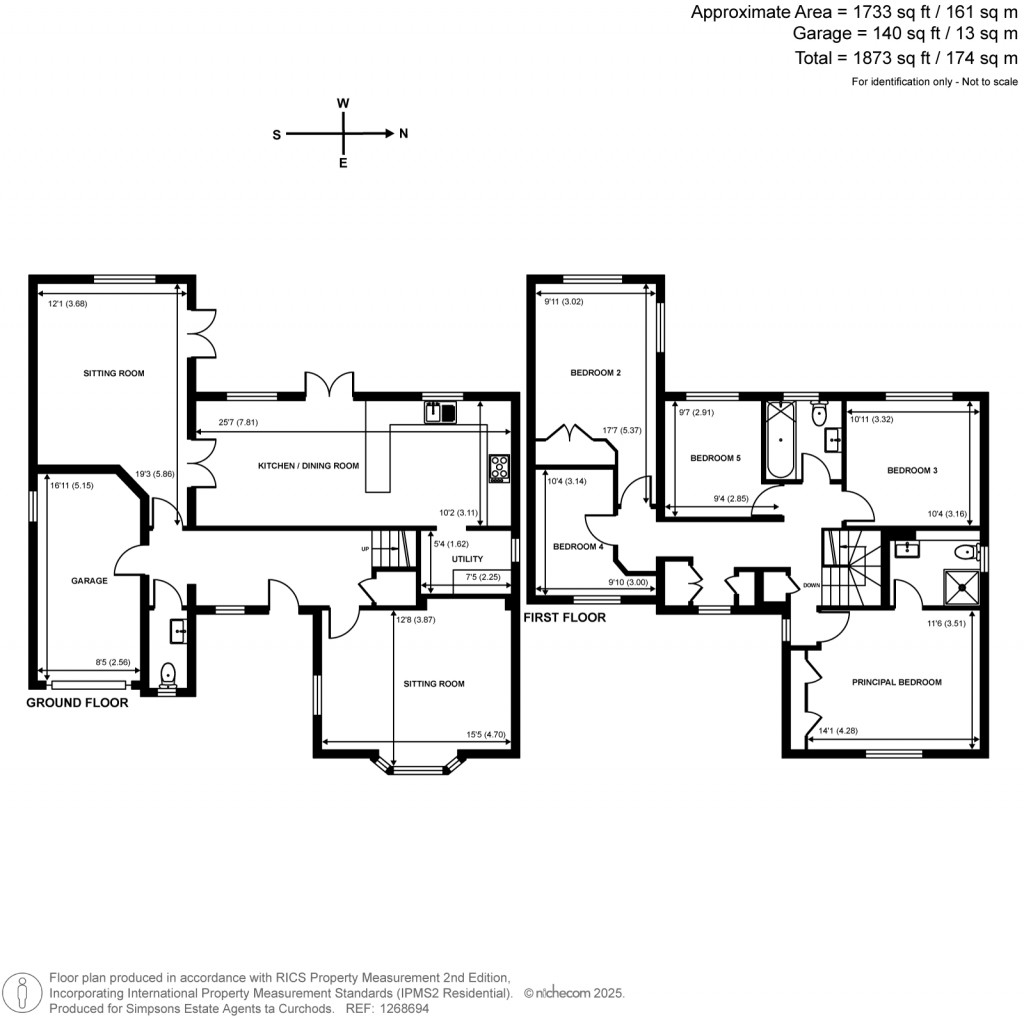Floorplans For Davis Road, Weybridge, KT13