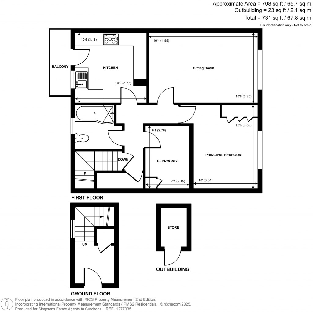 Floorplans For Caenwood Close, Weybridge, KT13