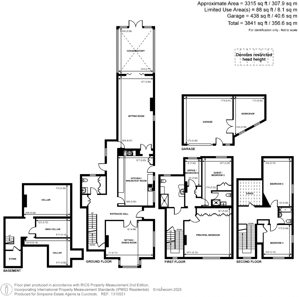 Floorplans For Hall Place Drive, Weybridge, Surrey