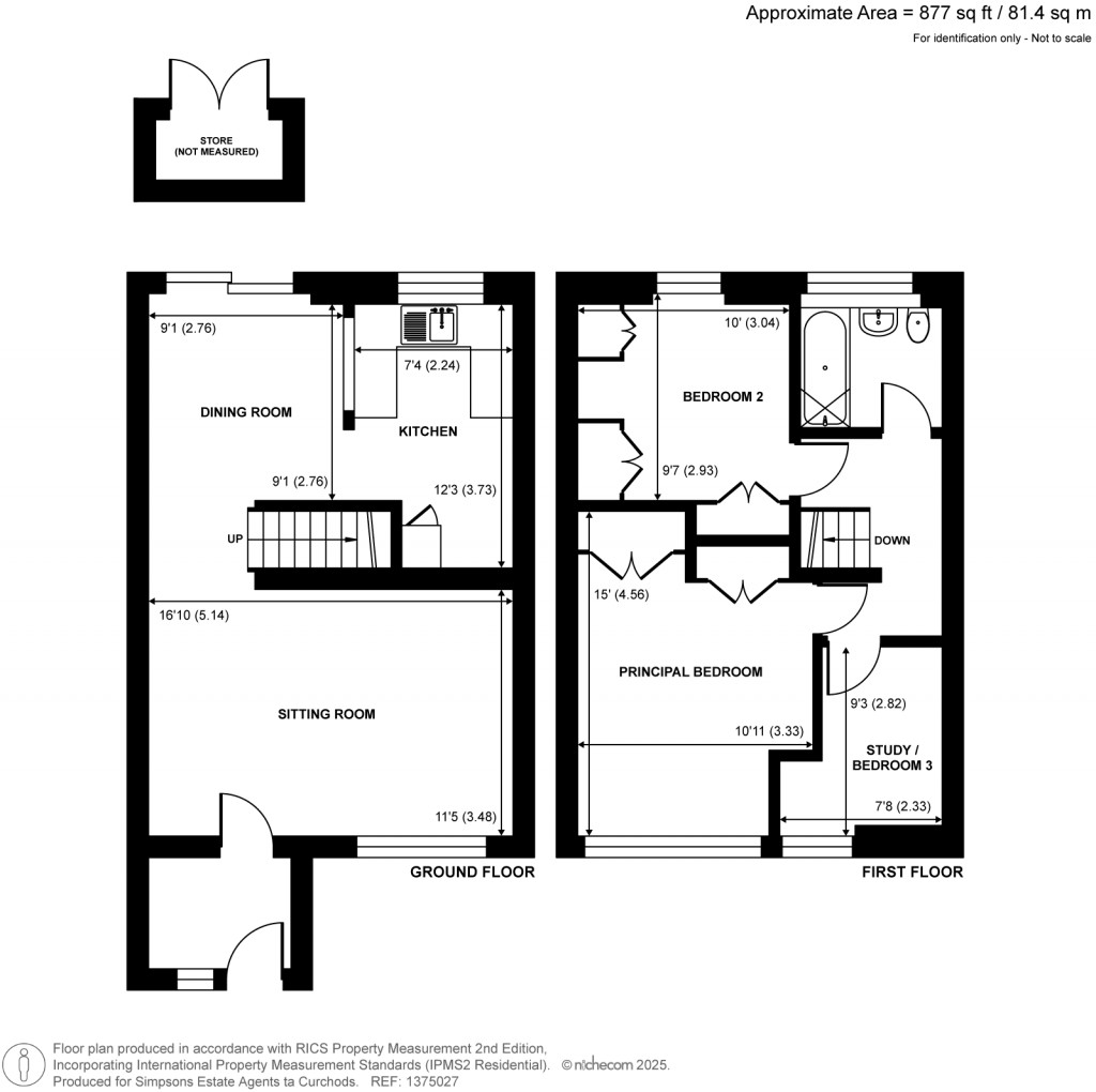 Floorplans For Holme Chase, Weybridge, Surrey