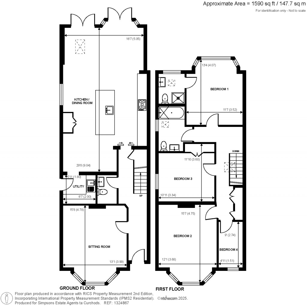 Floorplans For Minorca Road, Weybridge, Surrey