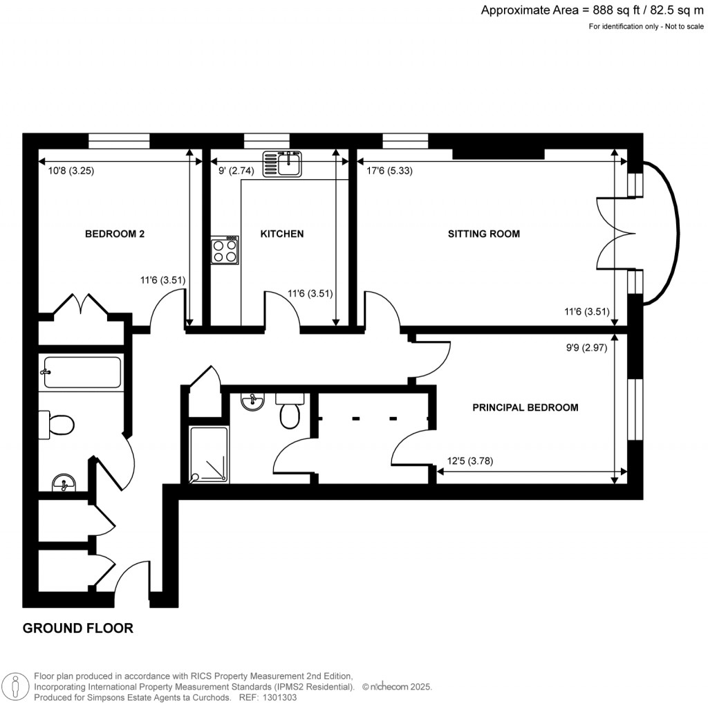 Floorplans For Oatlands Avenue, Weybridge, Surrey