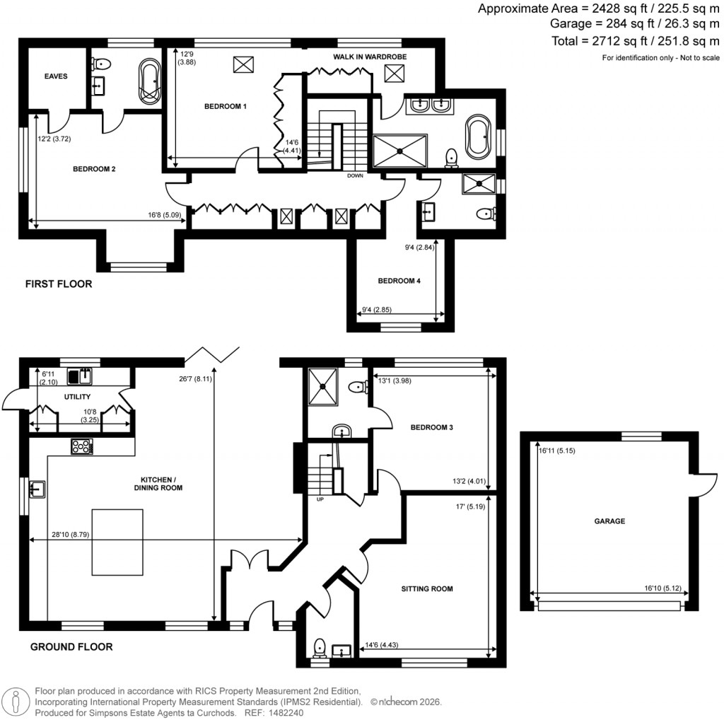 Floorplans For Ellesmere Road, Weybridge, Surrey