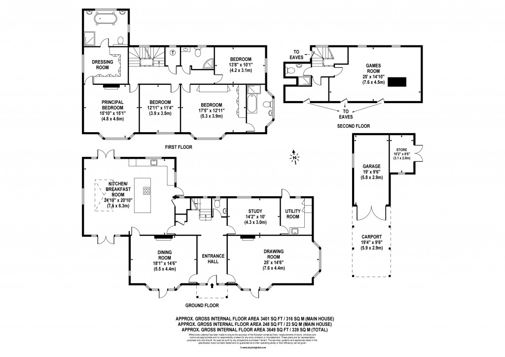 Floorplans For Southfield Place, Weybridge, Surrey