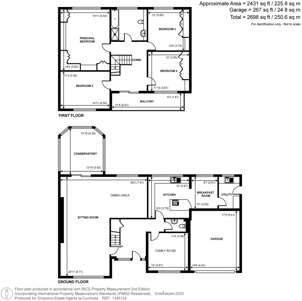 Floorplans For Ashley Park Road, Walton-On-Thames, Surrey