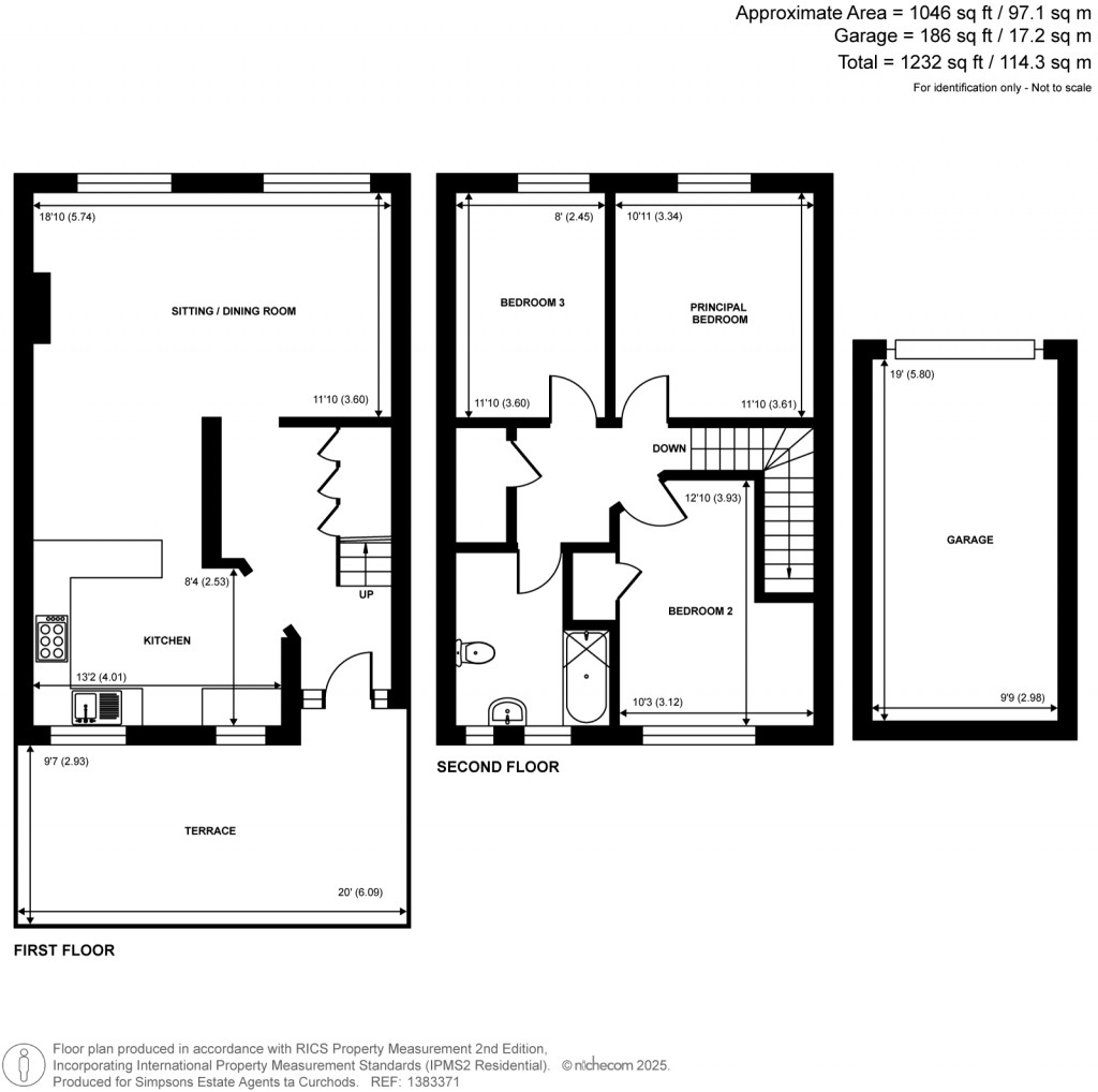 Floorplans For Queens Road, Weybridge, Surrey