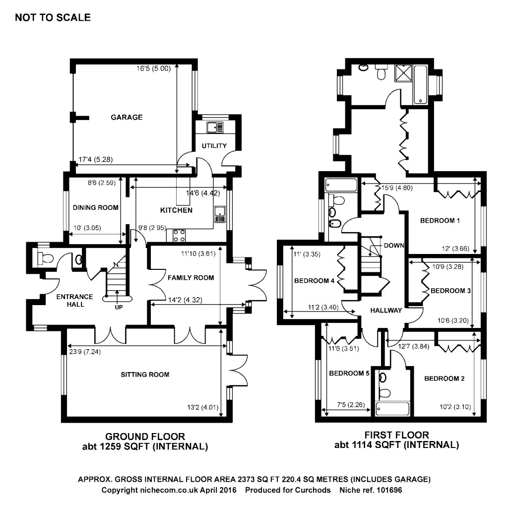 Floorplans For Clevedon, Weybridge, Surrey