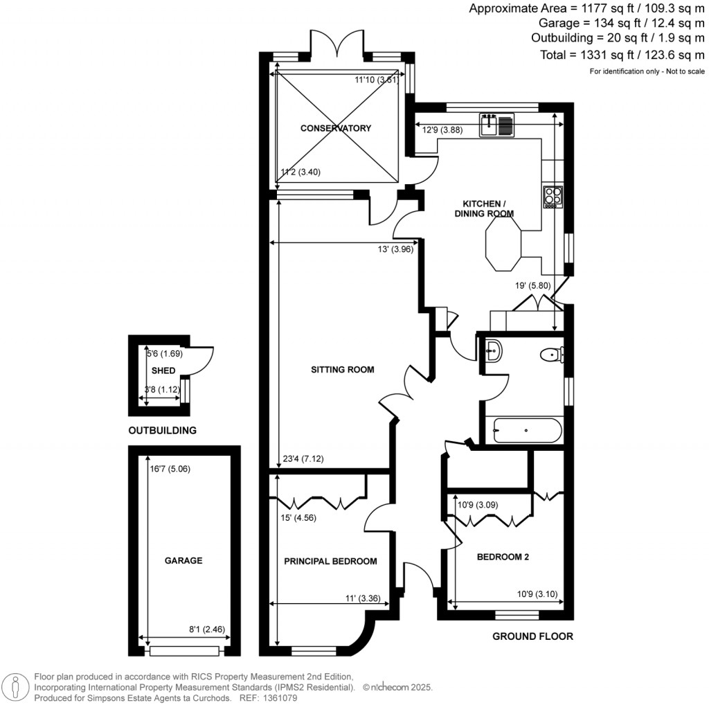 Floorplans For Oatlands Drive, Weybridge, Surrey