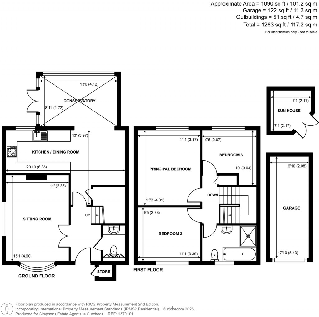Floorplans For Jason Close, Weybridge, Surrey