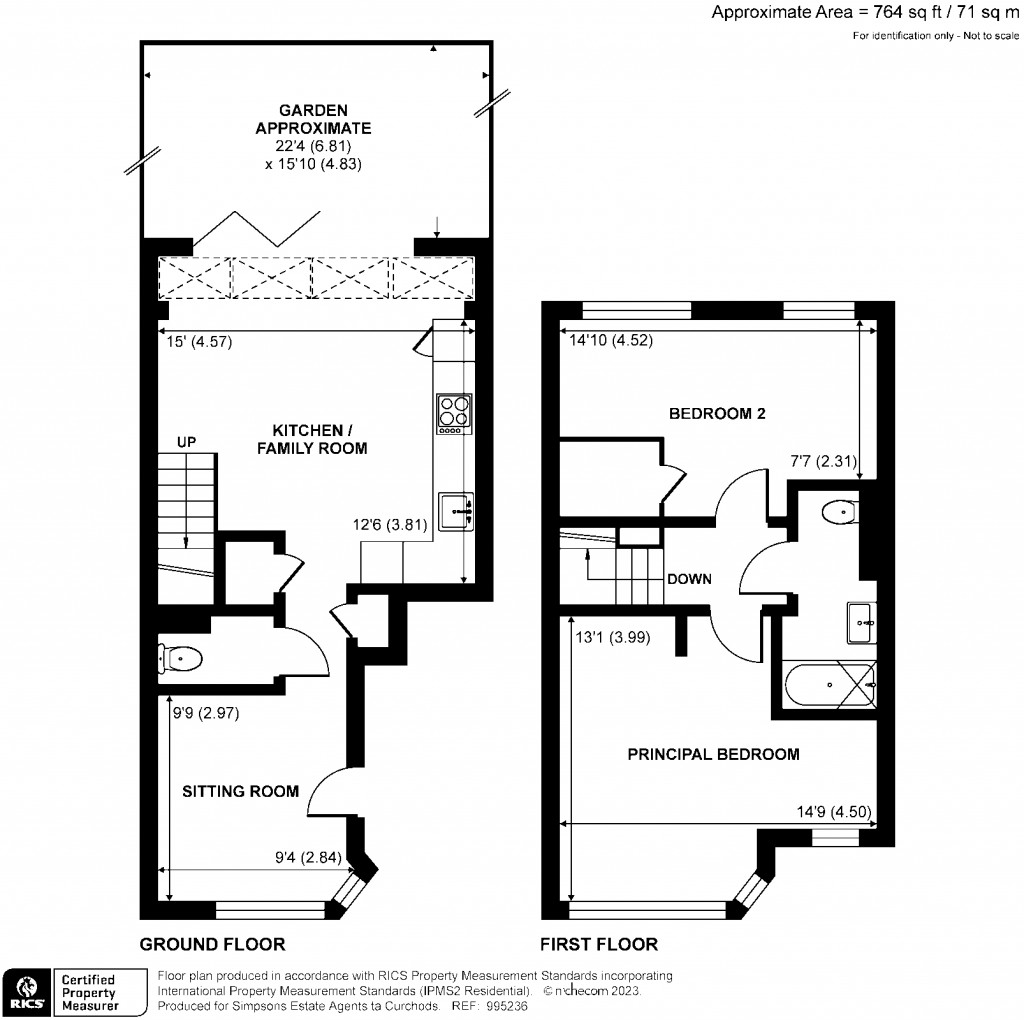 Floorplans For Castleview Road, Weybridge, Surrey