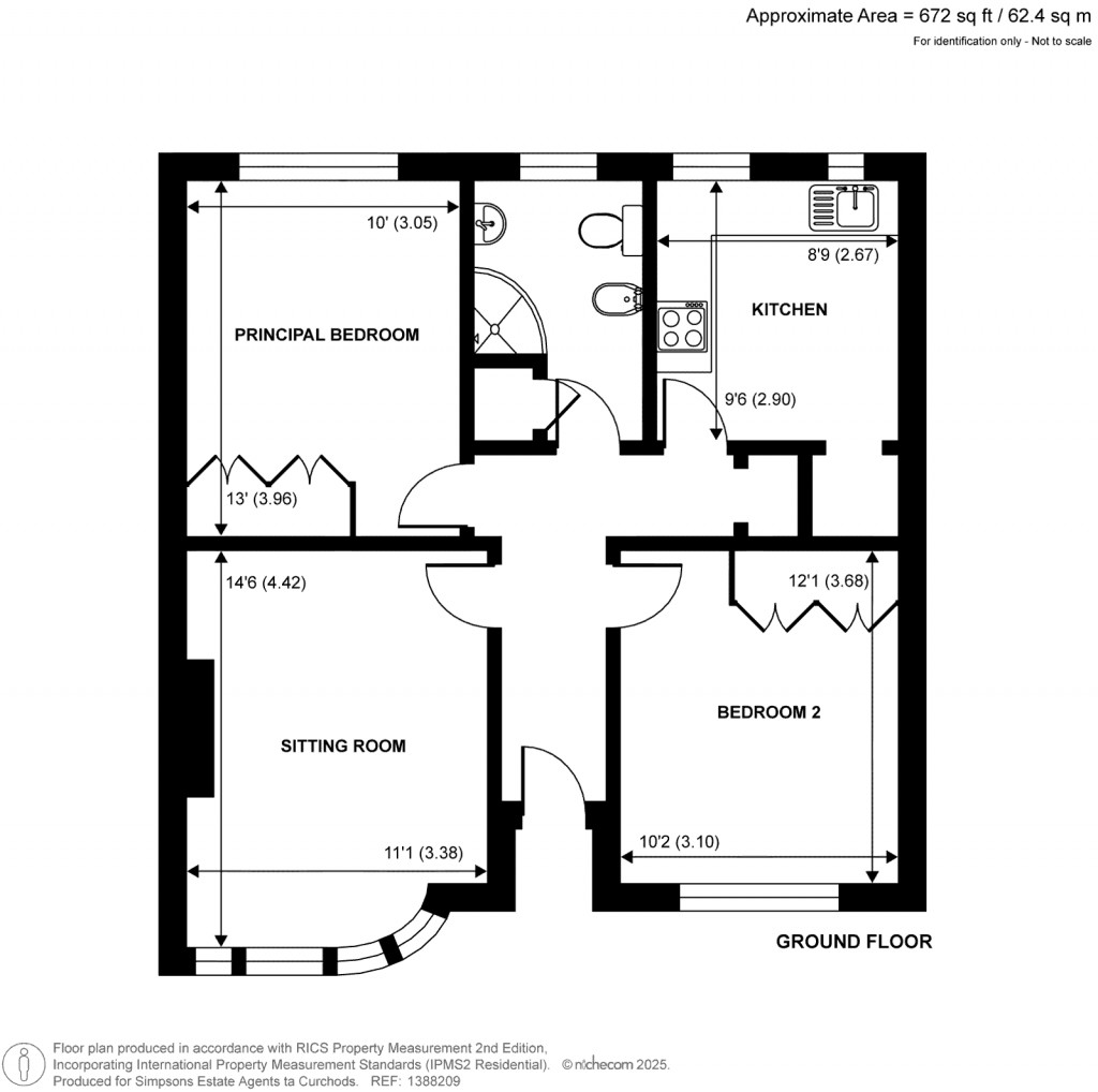 Floorplans For Oatlands Drive, Weybridge, Surrey