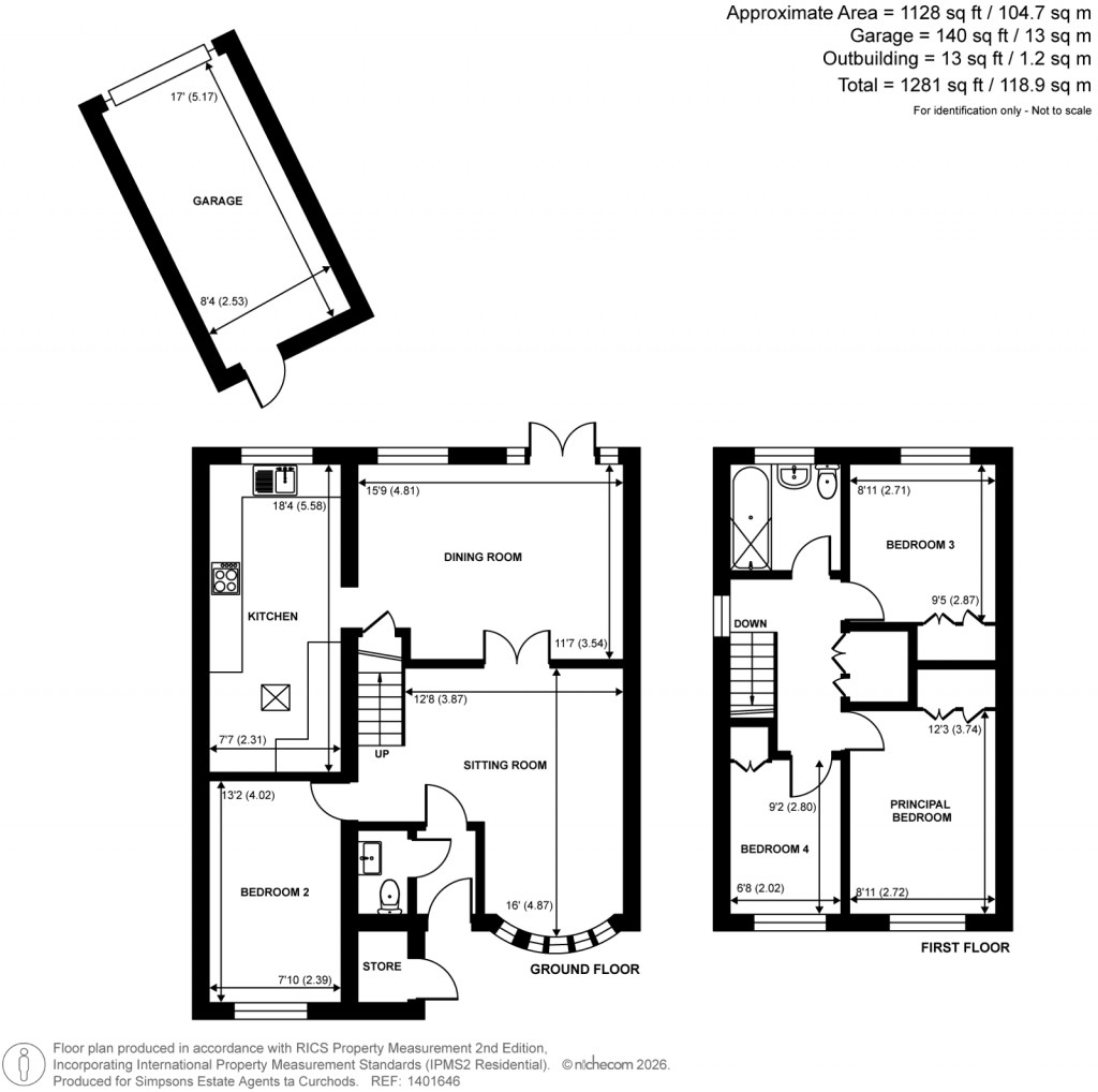 Floorplans For Churchill Drive, Weybridge, Surrey