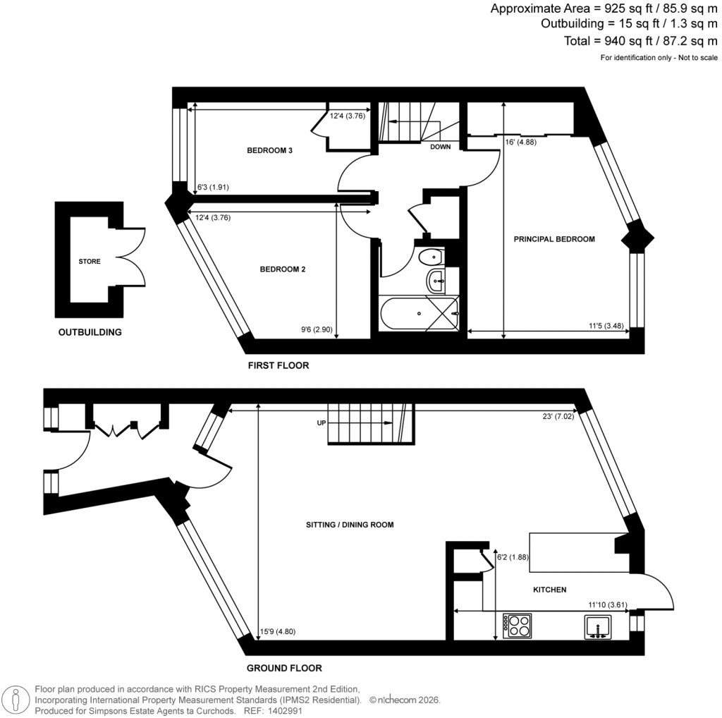 Floorplans For Templemere, Weybridge, Surrey