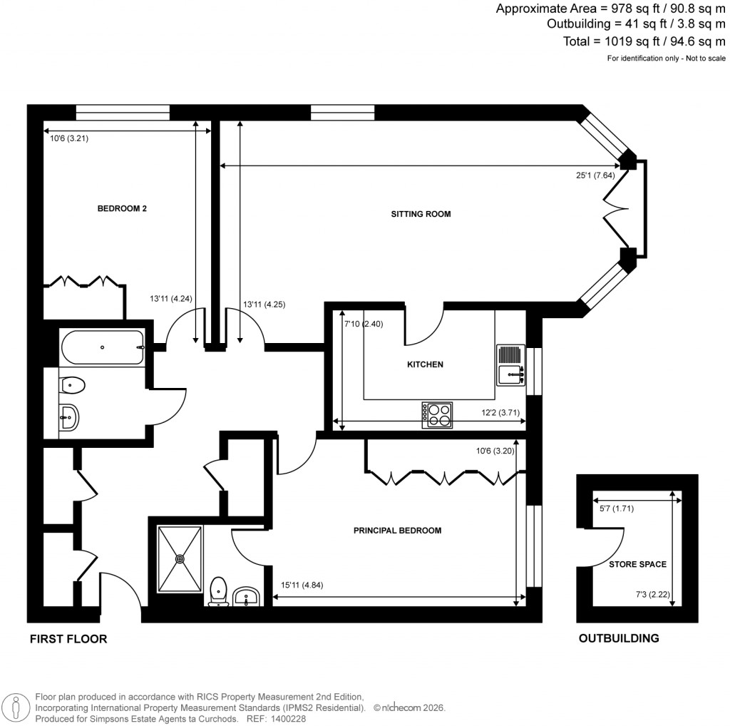 Floorplans For Queens Road, Weybridge, Surrey