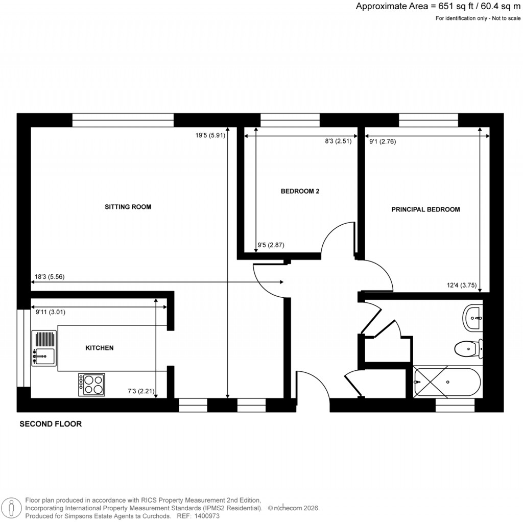 Floorplans For Pine Grove, Weybridge, Surrey