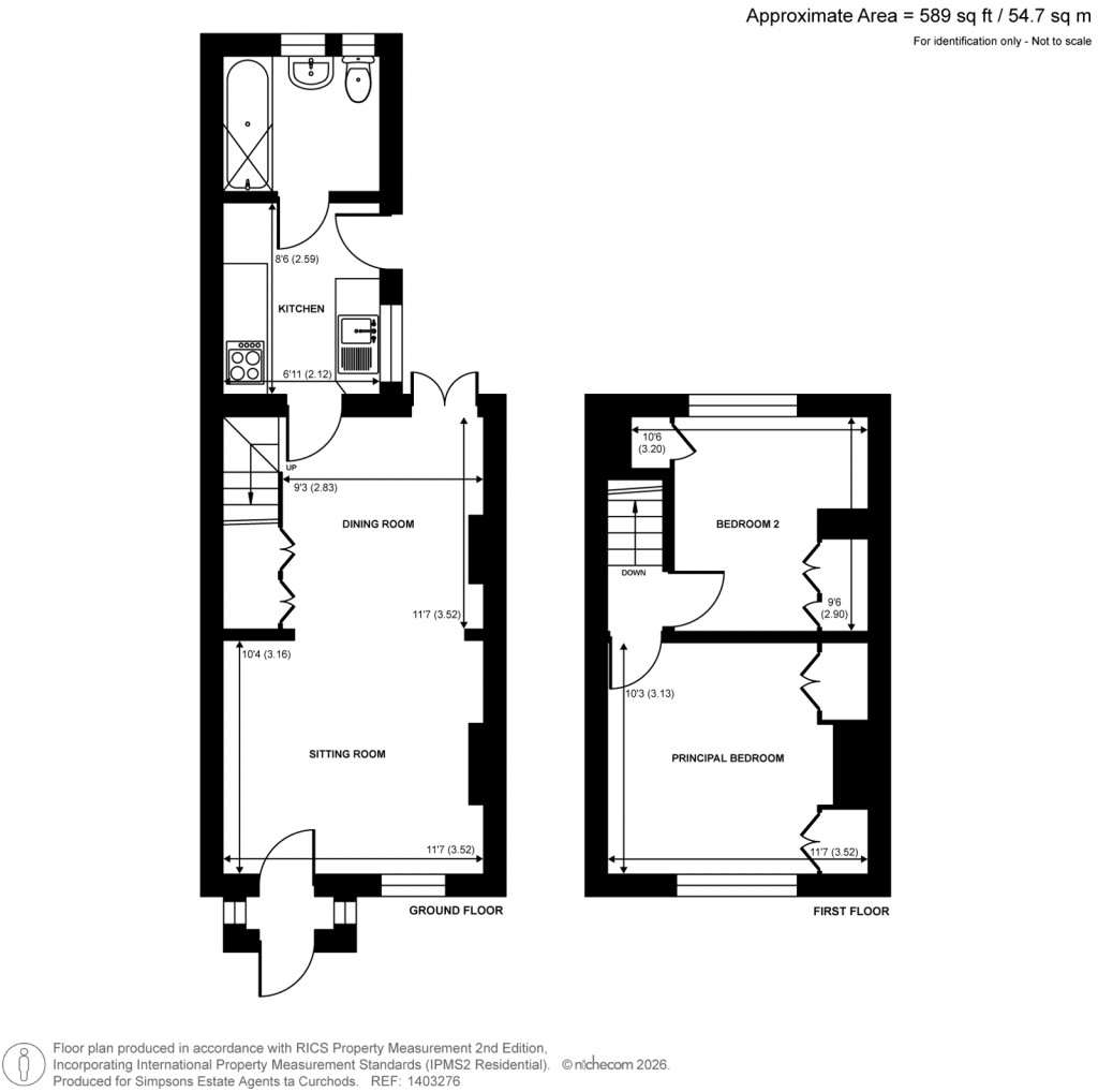 Floorplans For Heath Road, Weybridge, Surrey