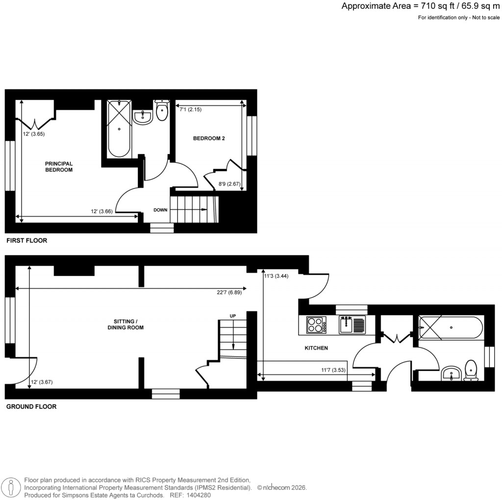 Floorplans For Anderson Road, Weybridge, Surrey