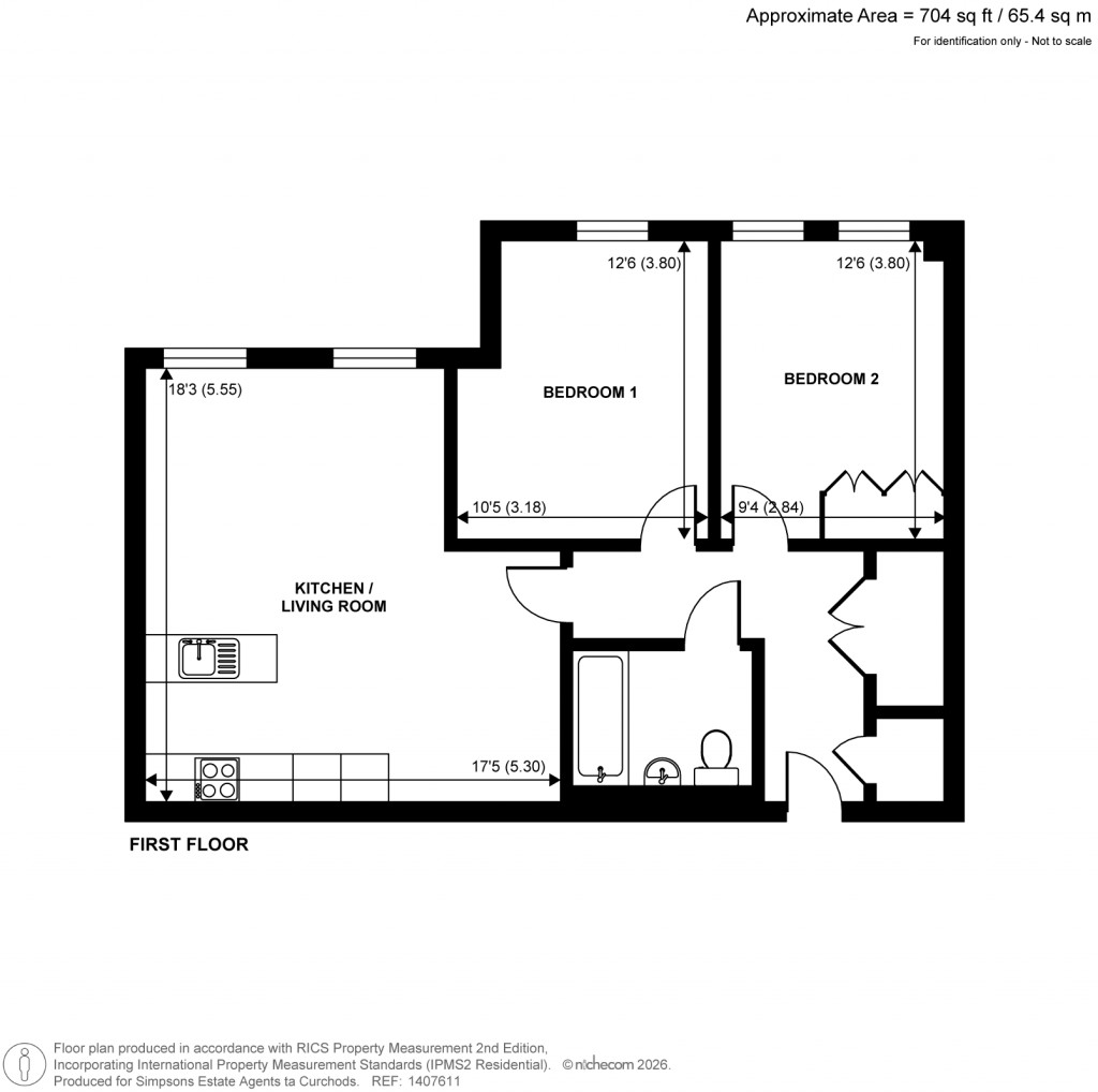 Floorplans For Jubilee Gardens, Weybridge, Surrey