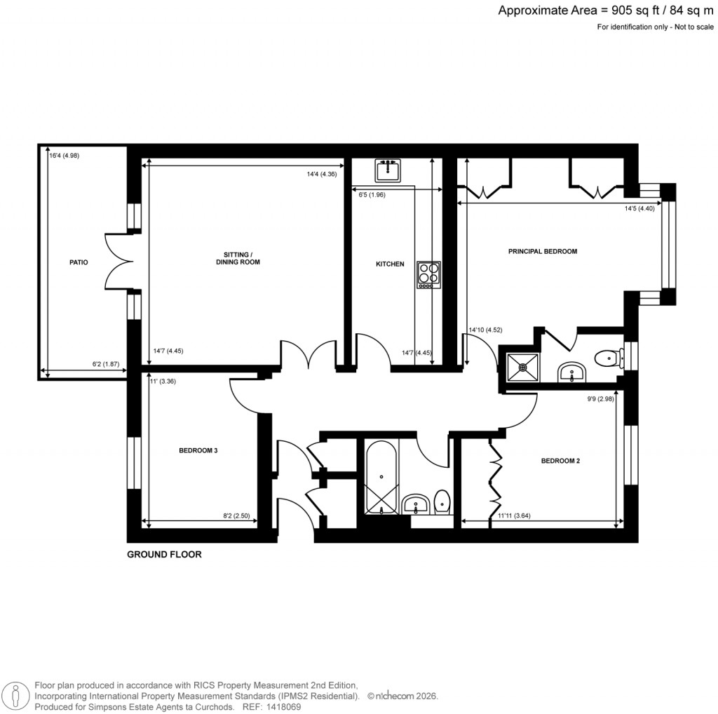 Floorplans For Balfour Road, Weybridge, Surrey
