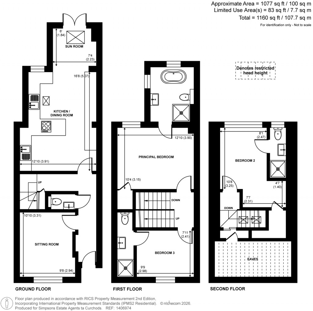 Floorplans For Waverley Road, Weybridge, Surrey