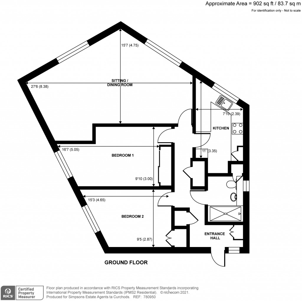 Floorplans For Heathside, Weybridge, Surrey