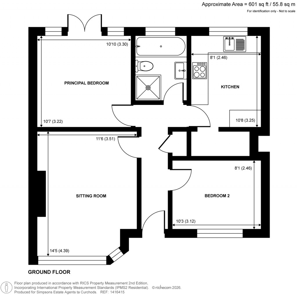 Floorplans For Castleview Road, Weybridge, Surrey