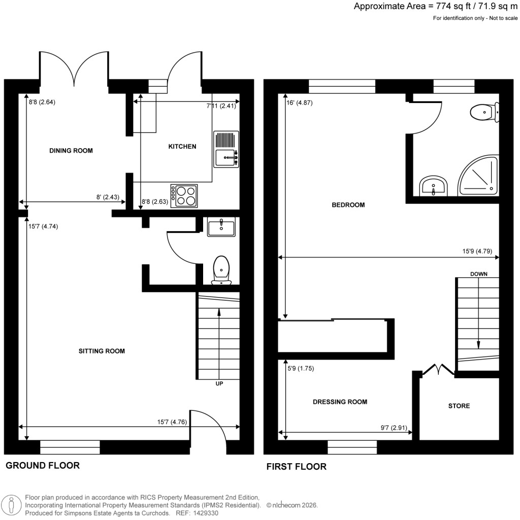Floorplans For Aspen Square, Weybridge, Surrey
