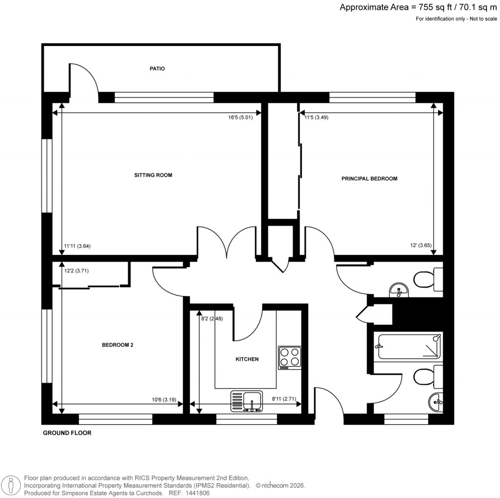 Floorplans For Pine Grove, Weybridge, Surrey