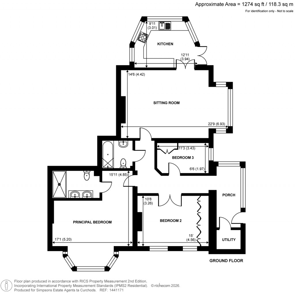 Floorplans For Devonshire Road, Weybridge, Surrey