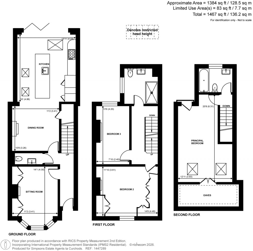 Floorplans For Dorchester Road, Weybridge, Surrey