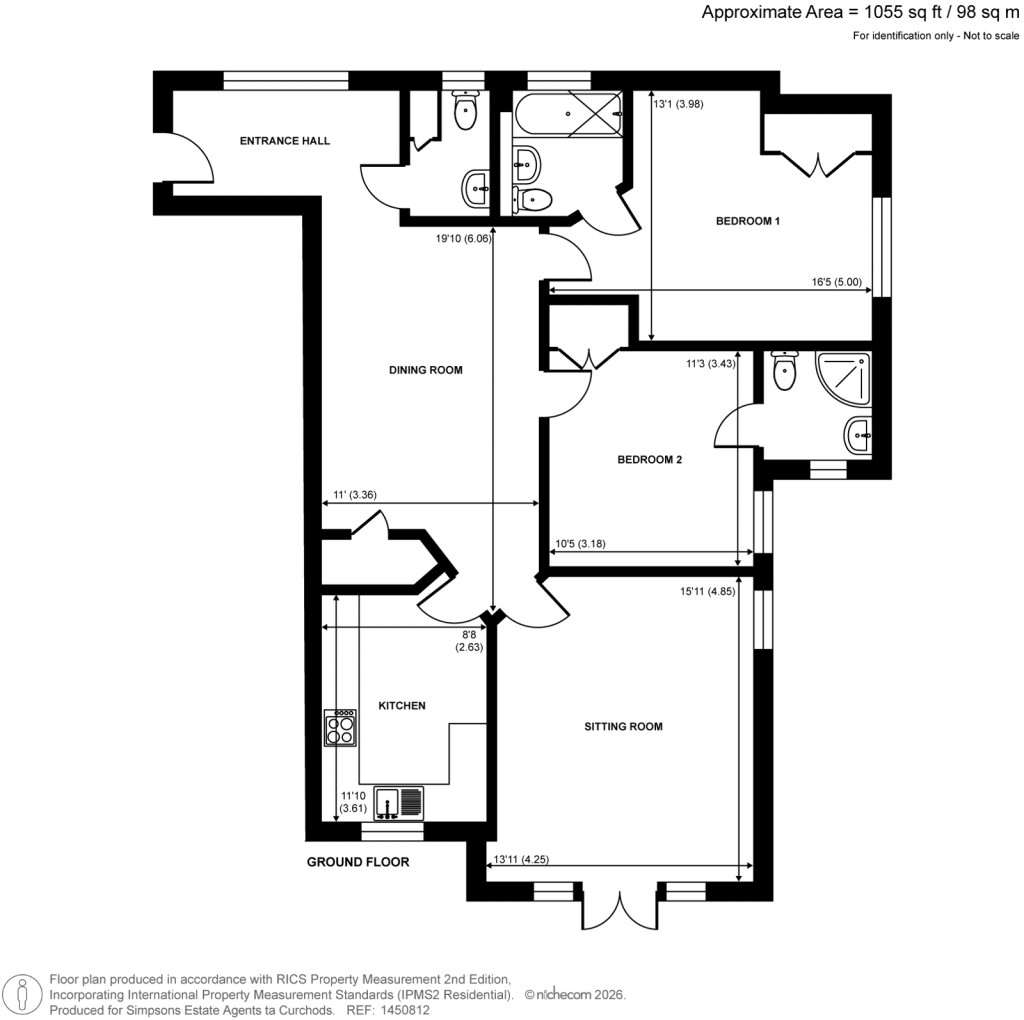Floorplans For Chaucer Avenue, 5 Chaucer Avenue, Weybridge, Weybridge, Surrey