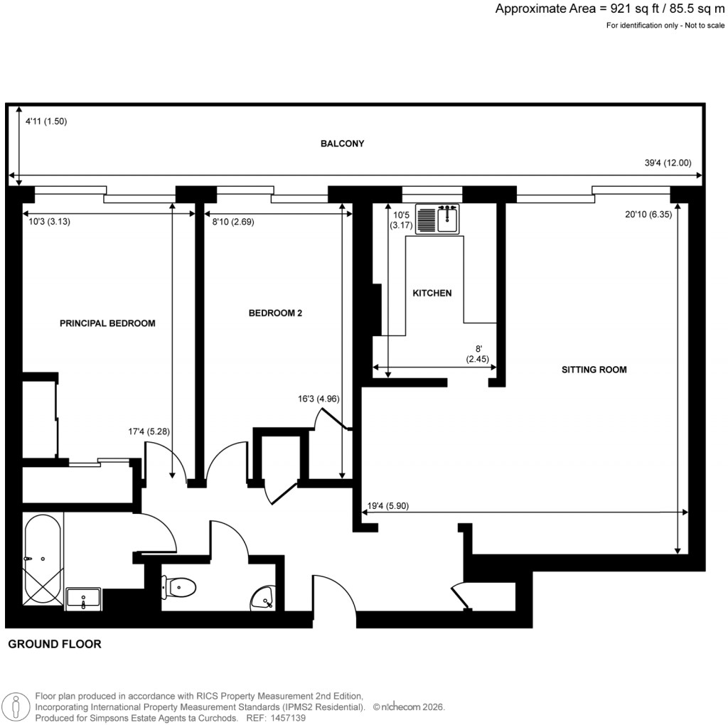 Floorplans For Stroudwater Park, Weybridge, Surrey