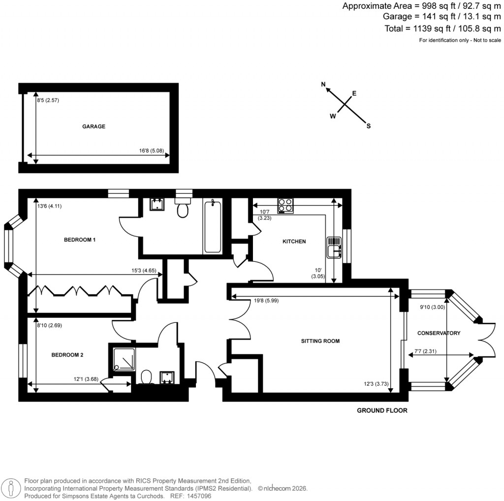 Floorplans For Hall Place Drive, Weybridge, Surrey