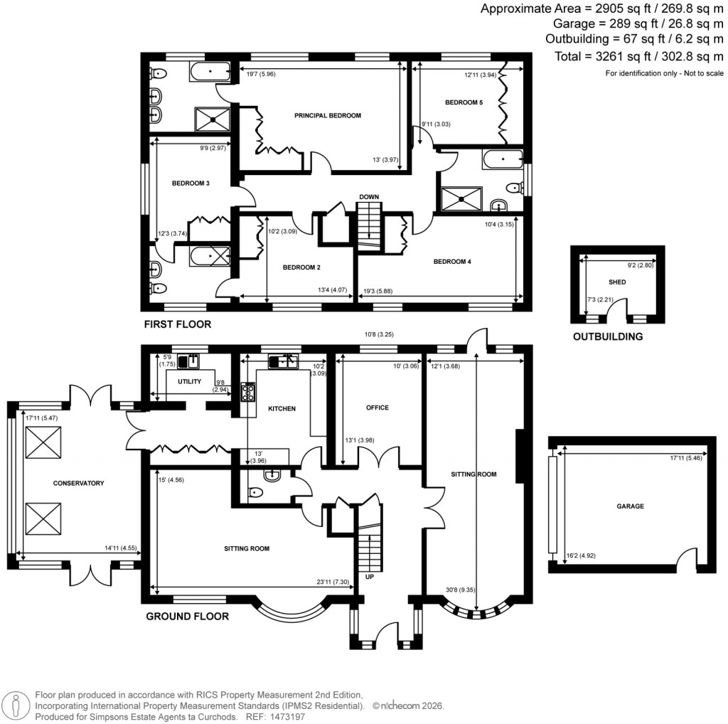 Floorplans For Godolphin Road, Weybridge, Surrey
