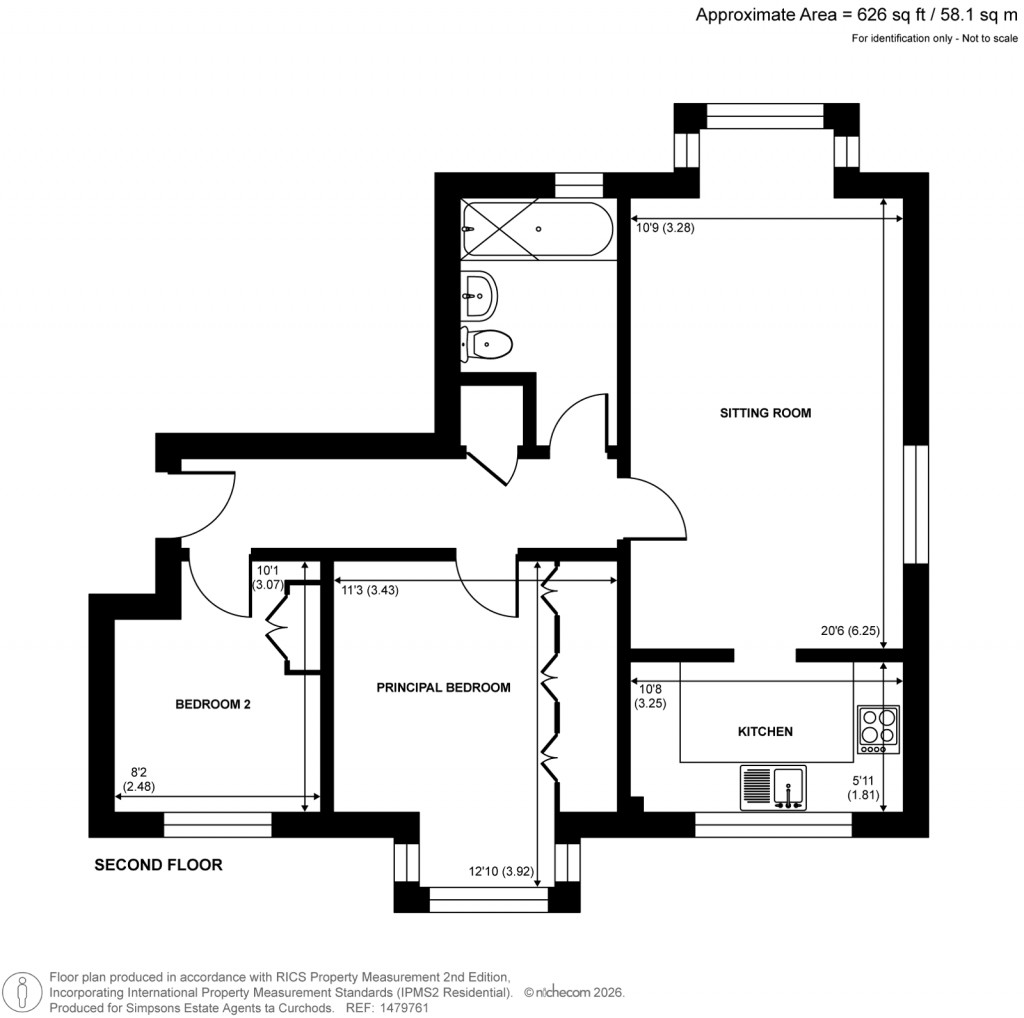 Floorplans For Castle Road, Weybridge, Surrey