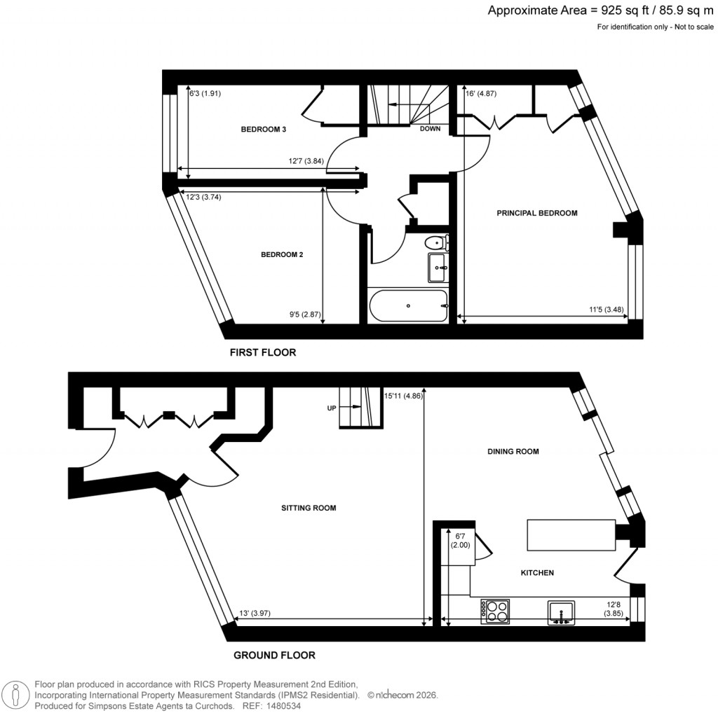 Floorplans For Templemere, Weybridge, Surrey