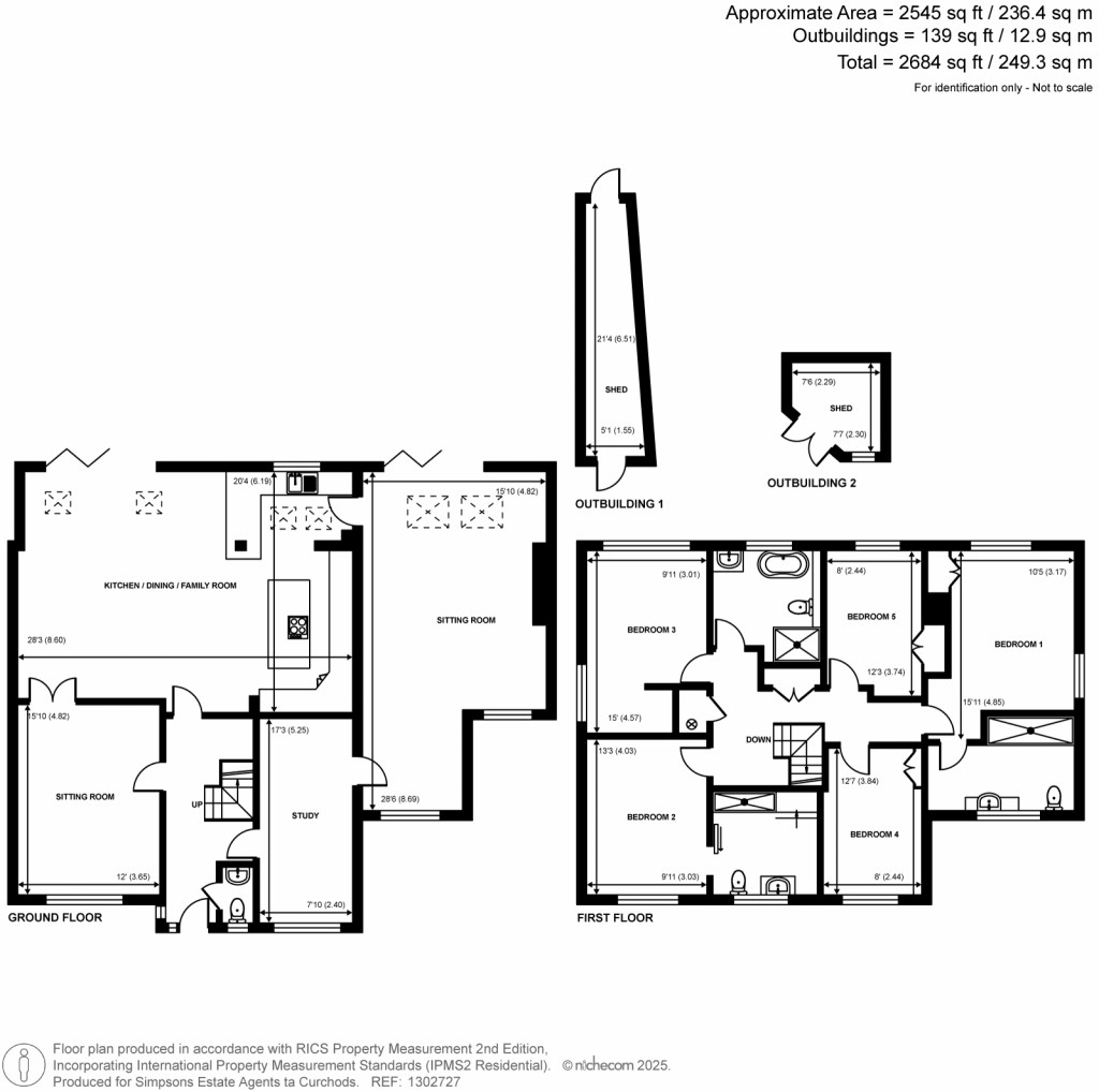 Floorplans For Russetts Close, Horsell, Surrey