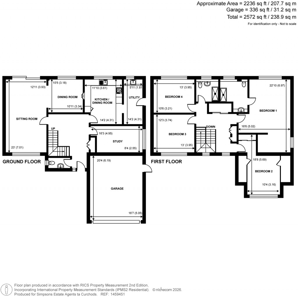 Floorplans For Horsell, Woking, Surrey