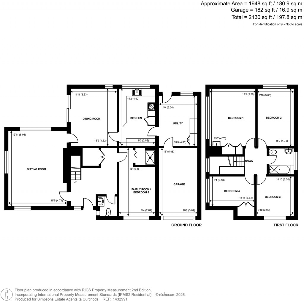 Floorplans For Sylvan Close, Woking, Surrey